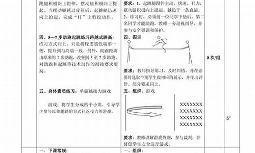 五年级田径体育课教案全册_五年级田径体育课教案全册