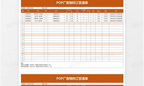 体育赛事广告物料清单模板_体育赛事广告方案